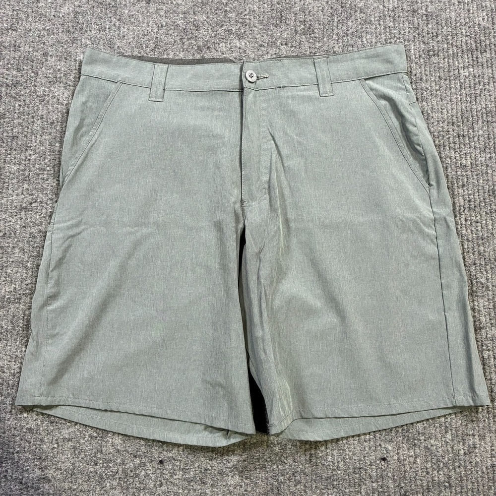 Reel Legends Mens Chino Shorts Size‎ 36 Gray Flat Front Outdoor High Rise